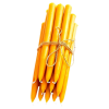 100% Pure Beeswax Taper Candles with Dipped Look - 12 Hours Each, 12 Pack, 144 Hours - USA Bees Wax - Handmade - Unscented - All Natural Light Honey S