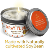 Magnificent 101 Long Lasting Gratitude Smudge Candle | 6 Oz - 35 Hour Burn | Paraffin Free Sage Scented Soy Wax Candle for Appreciation, House Energy