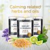 Magnificent 101 Set of 3 Long-Lasting Mercury Retrograde Aromatherapy Candles 10.5 Oz - 42-Hour Burn 100% Soy Wax, Herbs Ideal for Meditation, Energy